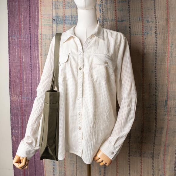 Upcycled handmade carhartt canvas tote bag - Picture 3 of 7